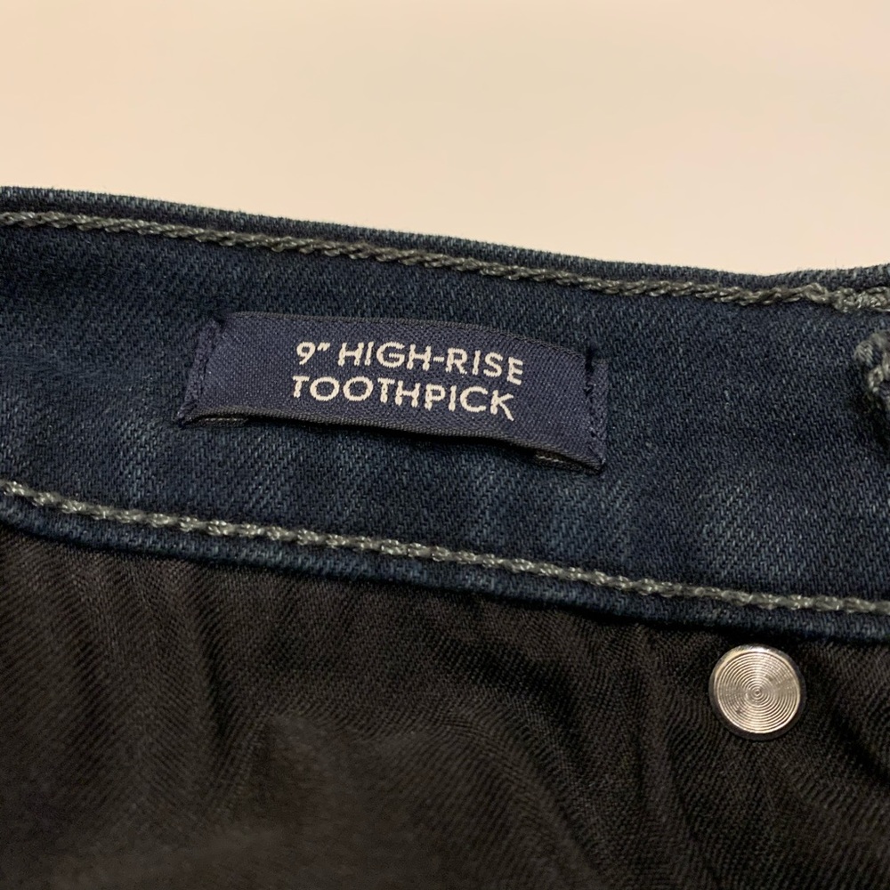 Jcrew 9” High Rise Skinny Dark Indigo Jeans 27 - Picture 3 of 7